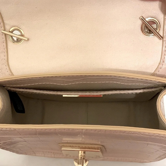 SAM EDELMAN NWOT Hudson Mini Crossbody Bag in Cream with Gold Chain - Picture 10 of 11